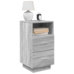 vidaXL Table de Chevet Sonoma Gris