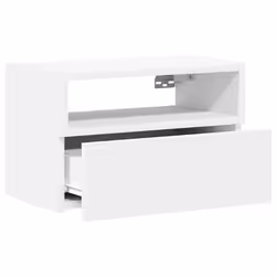 VidaXL 858596 Table de nuit et table de chevet Blanc - Vue supplémentaire 5
