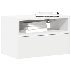 VidaXL 858597 Table de nuit et table de chevet 1 tiroir(s) Blanc
