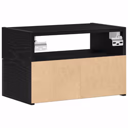 VidaXL 858598 Table de nuit et table de chevet Noir - Vue supplémentaire 7