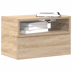 VidaXL 858600 Table de nuit et table de chevet Chêne - Vue supplémentaire 2