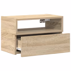 VidaXL 858601 Table de nuit et table de chevet 1 tiroir(s) Chêne - Vue supplémentaire 5