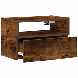 VidaXL 858605 Table de nuit et table de chevet 1 tiroir(s) Chêne - Vue supplémentaire 5