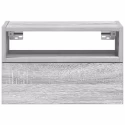 VidaXL 858607 Table de nuit et table de chevet 1 tiroir(s) Chêne - Vue supplémentaire 4