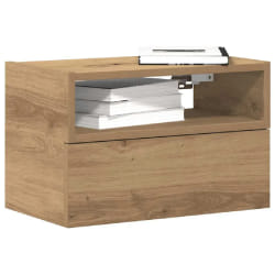 VIDAXL Tables de chevet murales 2 pcs - Chêne artisanal 45x26x28,5 cm