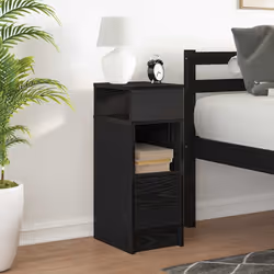 VidaXL 858616 Table de nuit et table de chevet Noir