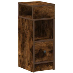 Table de chevet avec tiroir chêne fumé 25x31x66 cm Vidaxl