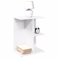 VidaXL 858650 Table de nuit et table de chevet Blanc
