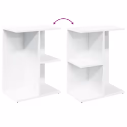 VidaXL 858650 Table de nuit et table de chevet Blanc - Vue supplémentaire 7