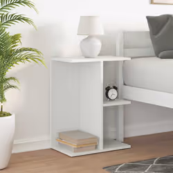VidaXL 858651 Table de nuit et table de chevet Blanc