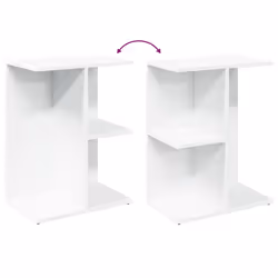 VidaXL 858651 Table de nuit et table de chevet Blanc - Vue supplémentaire 7