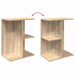 VidaXL 858655 Table de nuit et table de chevet Chêne - Vue supplémentaire 7