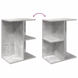 VidaXL 858656 Table de nuit et table de chevet Couleur du béton - Vue supplémentaire 7