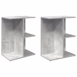 VidaXL 858657, Couleur du béton, Bois, 465 mm, 290 mm, 610 mm, 2 pièce(s)