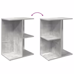 VidaXL 858657 Table de nuit et table de chevet Couleur du béton - Vue supplémentaire 8
