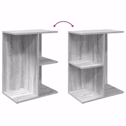 VidaXL 858661 Table de nuit et table de chevet Chêne - Vue supplémentaire 8