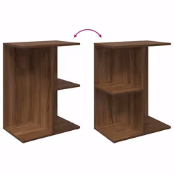 VidaXL 858662 Table de nuit et table de chevet Chêne - Vue supplémentaire 7