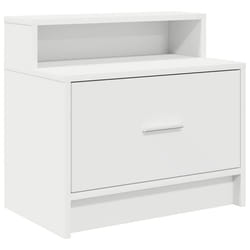 VidaXL 858669 Table de nuit et table de chevet 1 tiroir(s) Blanc