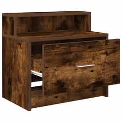 VidaXL 858676 Table de nuit et table de chevet Chêne - Vue supplémentaire 5