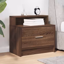 VidaXL 858680 Table de nuit et table de chevet Chêne