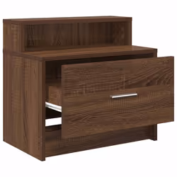 VidaXL 858681 Table de nuit et table de chevet 1 tiroir(s) Chêne - Vue supplémentaire 5