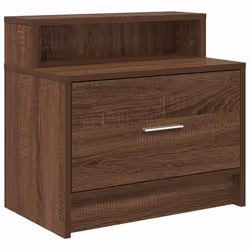 VidaXL 858681 Table de nuit et table de chevet 1 tiroir(s) Chêne - Vue supplémentaire 6
