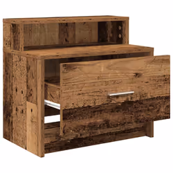 VidaXL 858683 Table de nuit et table de chevet 1 tiroir(s) Bois - Vue supplémentaire 5