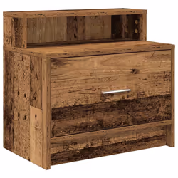 VidaXL 858683 Table de nuit et table de chevet 1 tiroir(s) Bois - Vue supplémentaire 6