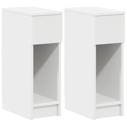 VidaXL 858695 Table de nuit et table de chevet Blanc