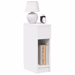 VidaXL 858695 Table de nuit et table de chevet Blanc