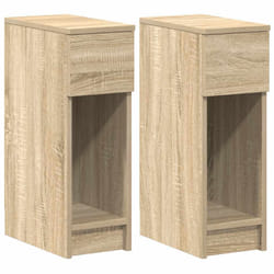 VidaXL 858700 Table de nuit et table de chevet 1 tiroir(s) Chêne