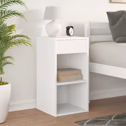 VidaXL 858713 Table de nuit et table de chevet Blanc