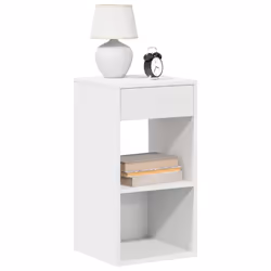 VidaXL 858714 Table de nuit et table de chevet 1 tiroir(s) Blanc