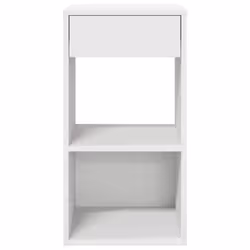 VidaXL 858714 Table de nuit et table de chevet 1 tiroir(s) Blanc - Vue supplémentaire 4
