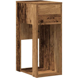 Vidaxl - Support de tour d'ordinateur avec tiroir vieux bois 30x44x74 cm