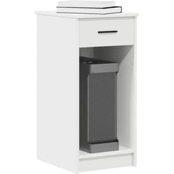 Support de tour d'ordinateur avec tiroir blanc 35x45x77 cm - Vidaxl