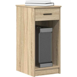 Vidaxl - Support de tour d'ordinateur et tiroir chêne sonoma 35x45x77 cm