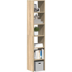 Bibliothèques 2 pcs empilable chêne sonoma bois d'ingénierie Vidaxl