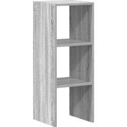 Bibliothèque empilable sonoma gris 30x30x80 cm bois ingénierie Vidaxl