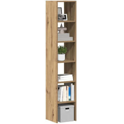 Bibliothèques 2 pcs empilable chêne artisanal bois d'ingénierie - Vidaxl