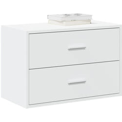 Armoire avec 2 tiroirs blanc 60x31x40 cm bois d'ingénierie - Vidaxl