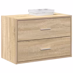 vidaXL Armoire avec 2 tiroirs chêne sonoma 60x31x40 cm bois ingénierie armoire de rangement buffet armoire buffet 858825