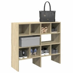vidaXL Étagères à chaussures 2 pcs empilable chêne sonoma 89,5x30x40cm