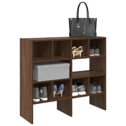 vidaXL Étagères à chaussures 2 pcs empilable chêne marron 89,5x30x40cm