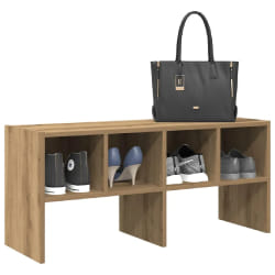 vidaXL Étagère à chaussures chêne artisanal