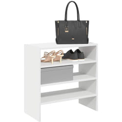Tagères à chaussures 2 pcs empilable blanc 60x30x30,5 cm Vidaxl
