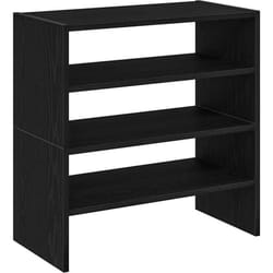 Vidaxl - tagères à chaussures, 2 pièces, empilables, chêne noir