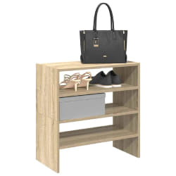 vidaXL Étagères à chaussures 2 pcs chêne sonoma