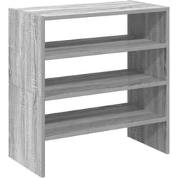 Vidaxl - tagères à chaussures 2 pcs empilable sonoma gris 60x30x30,5 cm