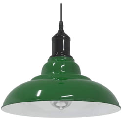 Vidaxl - Lampe suspendue réglable hauteur E27 vert brillant ø 31cm métal